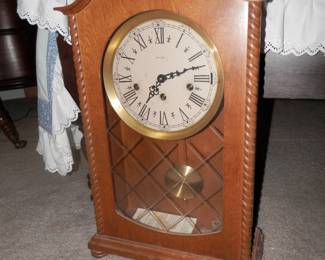 Nice Herschedes antique clock....made in USA runs but does not chime