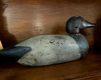 antique hand carved mallard