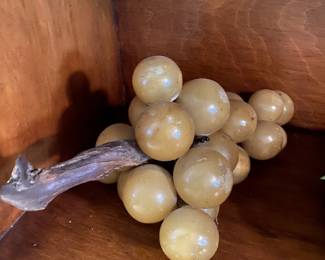 Alabaster Italian carved grapes