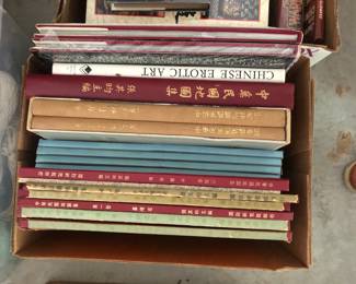 Chinese Coffee Table books; several Atlas'