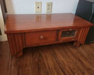 Old barbar shop sanitizer table. 1930s