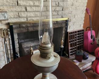 Aladdin lamp.
2 pink beginner guitars