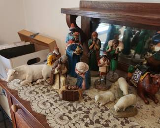 Handmade Nativity Scene. Made in Brazil
