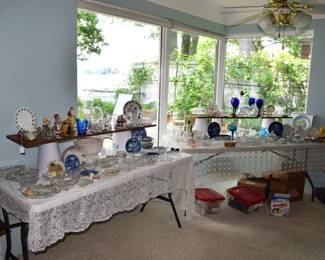 Both tables in the living room