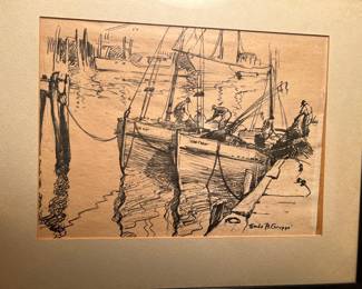 Original Emile Gruppe etching