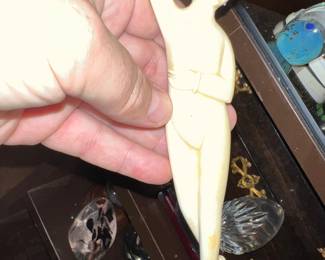 Solid Ivory Asian figure