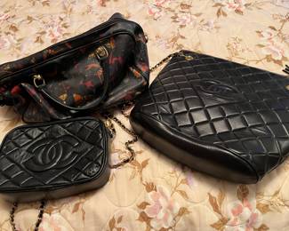 Pair of small Chanel bags