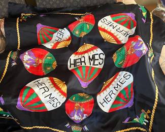 Hermes silk scarf
