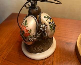 Rare 19th century Hotel Bell with nesting Bird