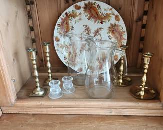 Brass candlesticks
