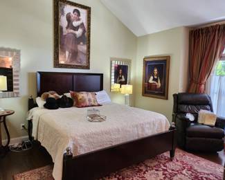 King bed and more artwork