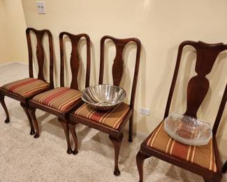 Three matching chairs