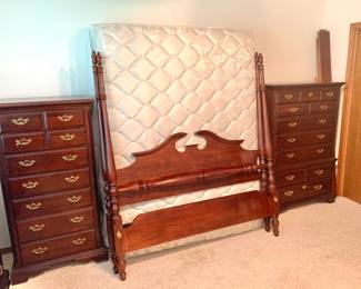 7 piece thomasville queen bedroom set 