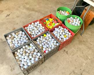 Hundreds of golf balls!