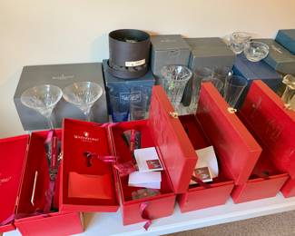 Waterford 12 days of Christmas champagne glasses 