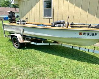 AVAILABLE FOR PRESALE! 
16ft ski/fishing boat with mercury 500 motor. $1,400 