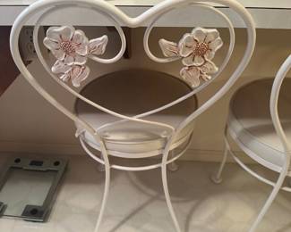 Vintage Wrought Iron Table Set