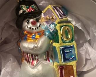 Christopher Radko ornament collection