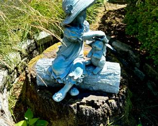 OUTDOOR GIRL WITH BUNNY