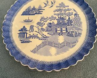 1847-67 WT COPELAND BLUE WILLOW PLATTER