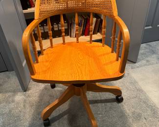 CANE SWIVEL OFFICE CHAIR