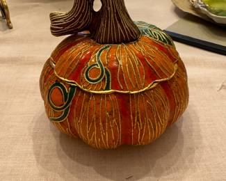 CLOISONNE PUMPKIN