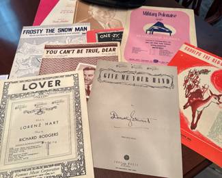 VINTAGE SHEET MUSIC