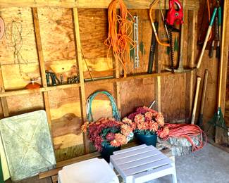 ALL SHED ITEMS ARE IN THE GARAGE