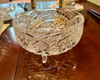 CHRISTOFLE LEAD CHYSTAL CUT GLASS BOWL