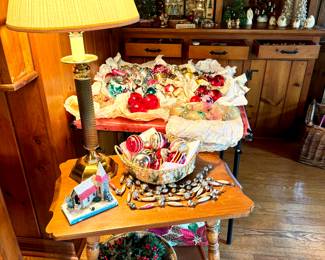 VINTAGE MERCURY GLASS CHRISTMAS ORNAMENTS