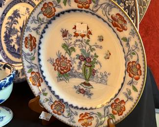 19th C. Polychrome Plates