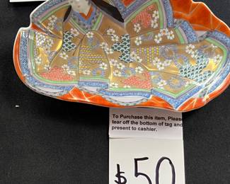 Fine Japanese Imari Figural Tray 