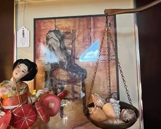 Karen Yost Mixed Media on Paper, Signed Local Art 