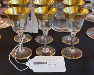 Tiffin Crystal Minton Cordials