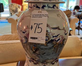 One of a Pair, Late 20th Century Chinese Temple Jars 