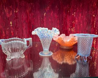 Fenton and Opalescent Art Glass