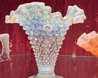Fenton Hobnail Opalescent Vase