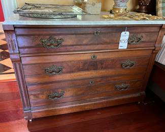 Eastlake Marble Top Dresser 