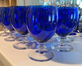 Bryce Crystal Cobalt Glasses