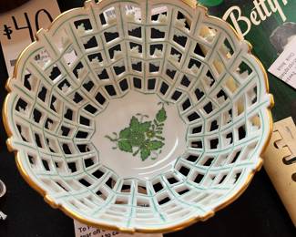 Herend Chinese Bouquet Basket