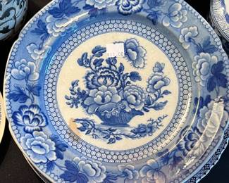 19th C. Romantic Staffordshire Wall Plate