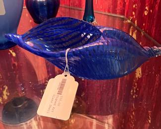 Signed Art Glass Shell