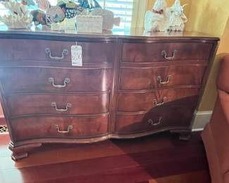 1940's Mahogany Double Dresser 