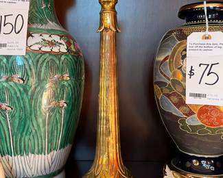 One of a Pair very fine Brass Art Nouveau Candlesticks