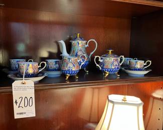 Very Fine Fukagawa Japanese Imari Style Tea Set