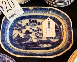 Antique Canton Platter AS IS 