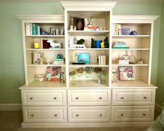 Ballard Design - off white awesome bookcase with a ton of storage