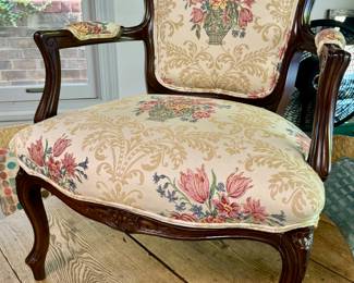 Super cool - recently recovered - antique chair