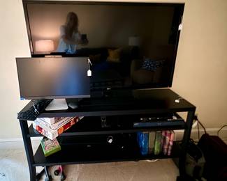 Big screen TV, Apple monitors, desktop computers, small tv's... 