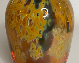Vintage Studio Art Glass Bud Vase, 1982